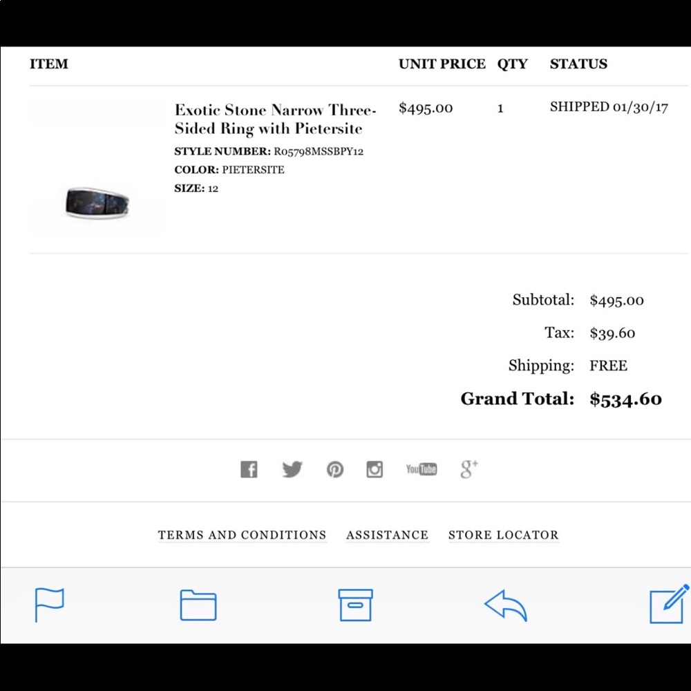 David Yurman Bracelet and Ring Authentic